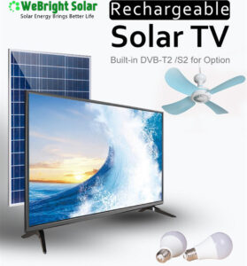 32" 40" rechargeable solar tv 100% solar powered tv