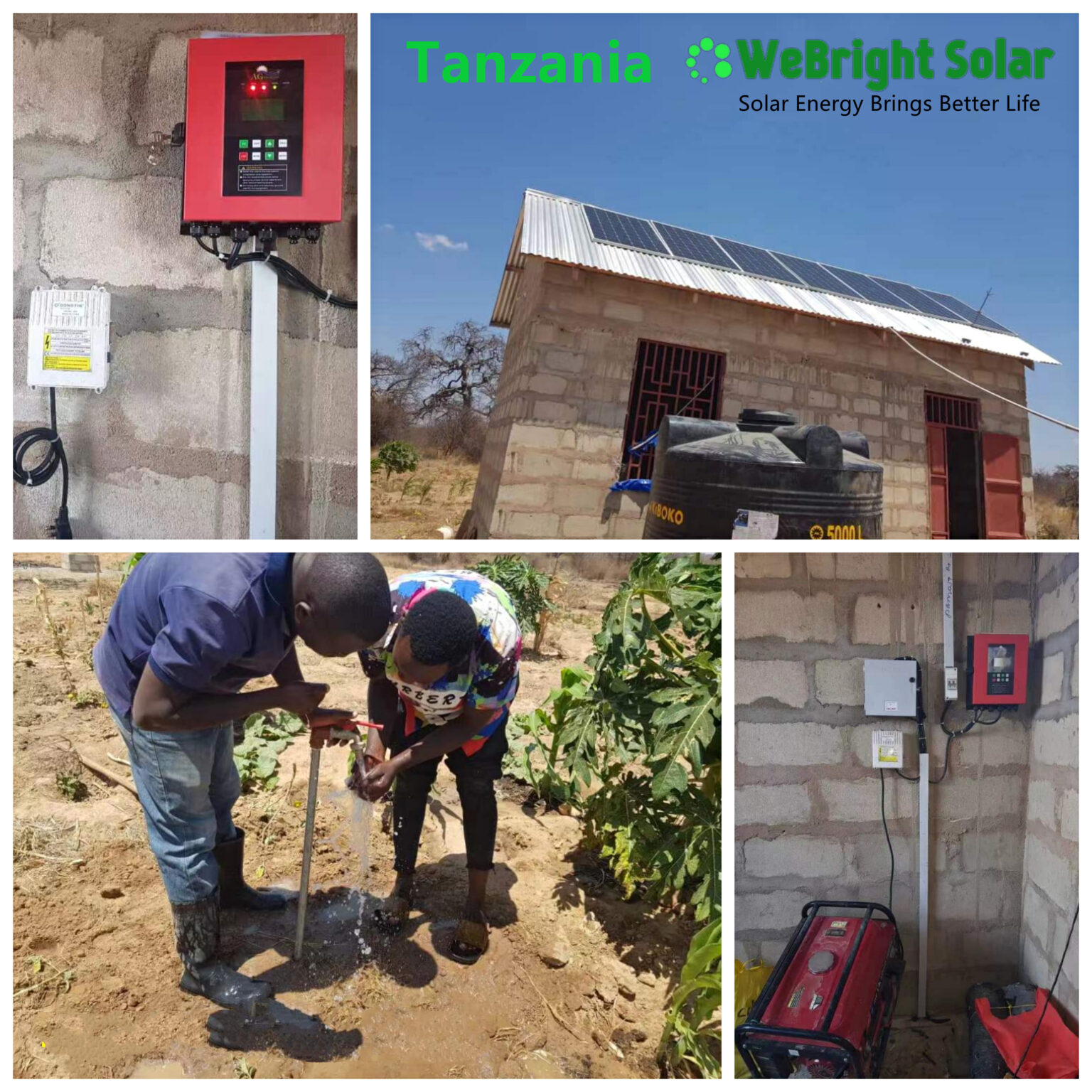 AC solar water pump system