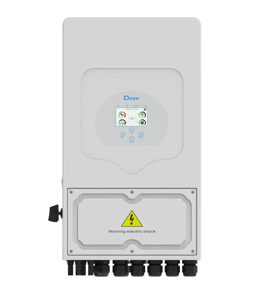 8kw 10kw Deye hybrid inverter low battery volt for home use