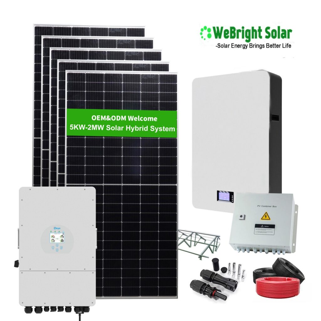 20KW 30KW Complete Solar hybrid energy system for residential use