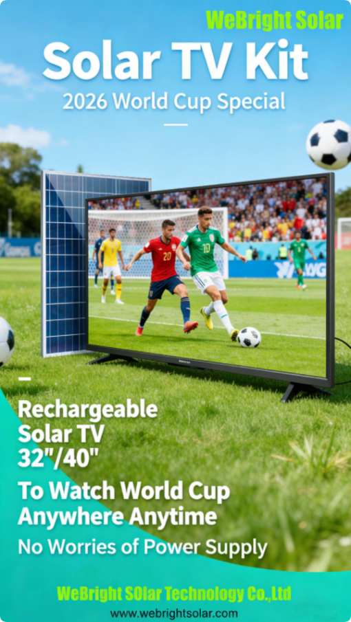 Solar Tv Solar TV for World Cup 2026-WeBright Solar - WeBright Solar