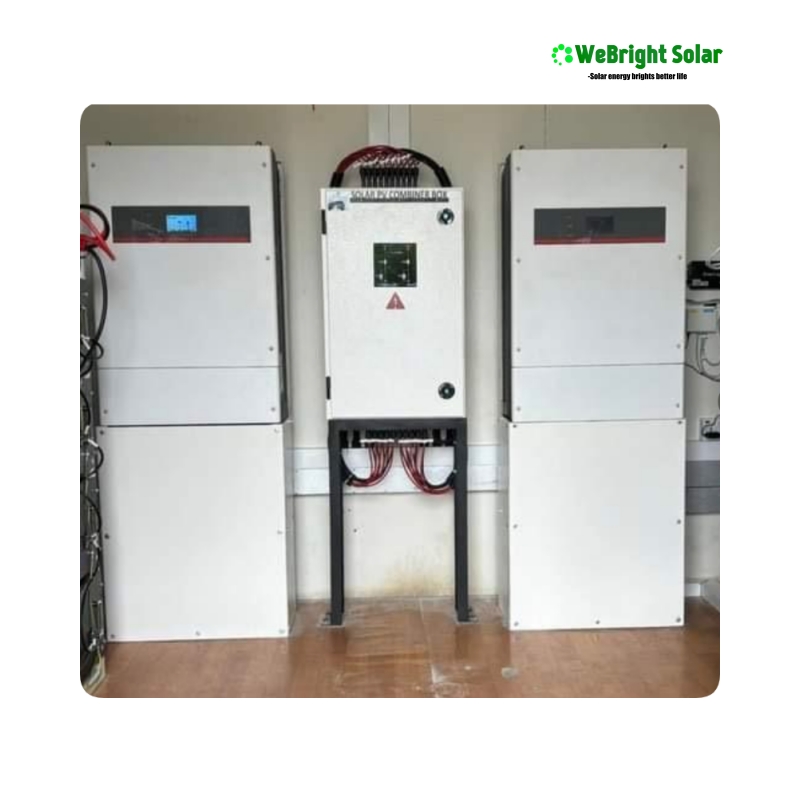 3-Phase Hight Voltage 380V Complete Solar Hybrid Energy System 60KW by Parallel Operation for Home Use