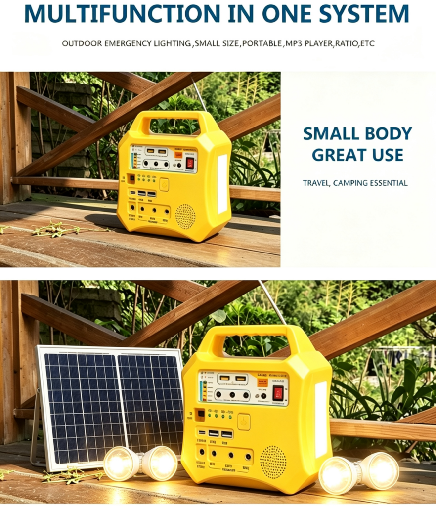 10w solar home light lighting kit usage